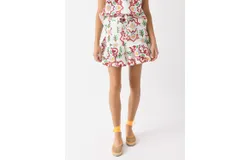 Never A Wallflower Prairie Mini Skirt In Fiesta Medallion
