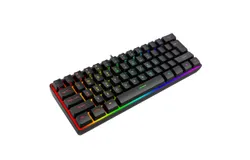 Mechanical Keyboard 61 Keys Portable Small Full Key Programmable Gaming Keyboard Red Switch Hot Swap RGB Mechanical Keyboard for PC Mac Laptop