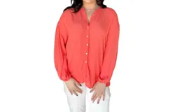 Z Supply Clarisa Crinkle Top In Red