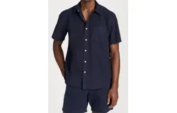 Alex Mill Short Sleeve Mill Shirt In Dark Navy