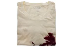 Womens Boyfriend Tee - Palms And Floral Sunset by Delsol for Women - 1 Pc T-Shirt &lpar;L&rpar;