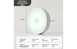 3 Piece Night Light with Smart Motion Sensor - Warm White and Cool White&comma; adjustable brightness&comma; automatic on&sol;off for stairs&comma; nightstands&comma; cabinets and cupboards-White light