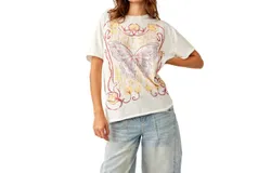 Free People Spring Showers Tee In White