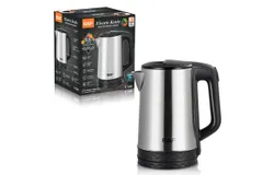 Electric Kettle&comma; 304 Stainless Steel Interior&comma; BPA-Free&comma; Double Wall 2&period;3L Hot Water Boiler&comma; 1800W Tea Kettle with Auto Shut-Off & Boil Dry Protection&comma; Cordless Base & LED Indicator
