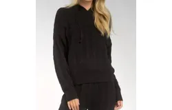 Elan Sweater Hoodie In Black