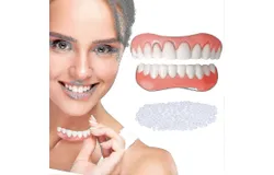 2 Sets Of Dentures&comma; Upper And Lower Dentures&comma; Protect Teeth&comma; Restore Confident Smile 2022 New Dental Beauty Equipment