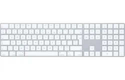 Apple - Magic Keyboard with Numeric Keypad - Silver&sol;White