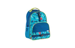 Stephen Joseph Kid&apos;s All Over Print Backpack In Blue Shark