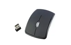 Wireless Folding Mouse 1600dpi Optical ABS Frosted Mouse Support Office & Gaming