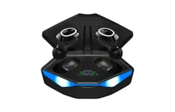 M22 BT5&period;1 Game Earbuds True Wireless Headphones BT Earphone Touch Control Earbuds Fast Pairing In-ear Sports Sweatproof Music Headset 300mAh Charging Box
