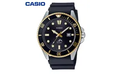 casio Casio Watch Men&apos;s Classic Diver Style Watch Quartz Electronic Non-Mechanical&comma; Black MDV-106G-1AVDF
