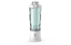Portable Blender&comma; Personal Blender for Shakes and Smoothies&comma; Rechargeable Mini Blender&comma; 600ml with Travel Lid&comma; Suitable for Home&sol;Kitchen&sol;Gym &lpar;White&rpar;