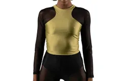 Bela Brand Racer Back Long Sleeve Top In Pistachio