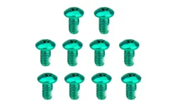 ZTTO Bicycle Color Disc Screw Mountain Bike Disc Screw Disc Brake Pad T25 Screw M5 &ast; 10 Brake Fixing Screws