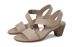 Munro Lucia Heeled Sandal In Stone Nubuck