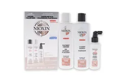 System 3 Kit by Nioxin for Unisex - 3 Pc 10&period;1oz Color Safe Cleanser Shampoo&comma; 10&period;1 oz Color Safe Scalp Therapy Conditioner&comma; 1Liter Color Safe Scalp and Hair Treatment