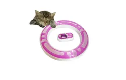 Toy Cat Round Kitten Game Tunnel Pet Intellectual Play Cat Training Educational Game Toy&comma; Pink