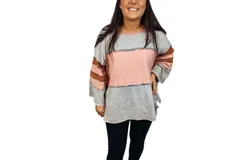 Oddi Denim Top In Multi