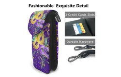 Lent Approaches Pu Leather Crossbody Phone Bag Card Slots Flip Phone Purse With Adjustable Strap 7&period;6x4&period;9inch