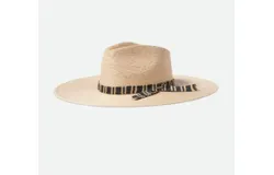 Brixton Leigh Straw Fedora In Natural