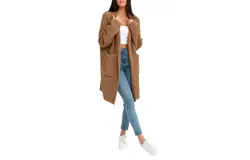 Belle & Bloom Women&apos;s Days Go By Sustainable Blazer Cardigan in Camel