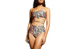 Agua By Agua Bendita Magenta La Fania Noche Bikini Bottom In Multi Color