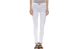 Rag & Bone Torn Skinny Jean In White