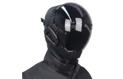 CosTribe Punk Gothic Helmet Mask Futuristic Techwear Sci Fi Halloween Cosplay Halloween Party Music Accessories-Style A