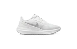 Nike Women&apos;s Air Zoom Structure 25 Shoes In White&sol;pure Platinum&sol;metallic Silver