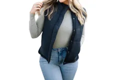 Central Park West Peyton Vest In Black
