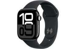 Apple Watch Series 10 &lpar;GPS&rpar; 42mm Aluminum Case with Black Sport Band - S&sol;M - Jet Black - &lpar;2024&rpar;