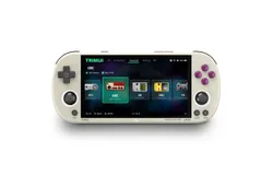 Trimui Smart Pro Portable Retro Arcade Game Console, 4.96inch IPS Handheld Game Console with Type-C LINUX HD Screen, Smart Video Player-grey