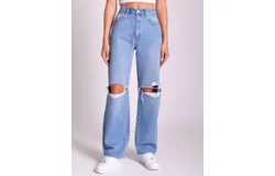 Abrand Jeans Carrie Britt Rip Jeans In Mid Vintage Blue