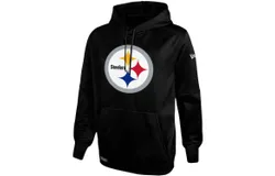 New Era Men&apos;s Pittsburgh Steelers Combine Authentic Stadium Pullover Hoodie In Black