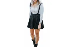She &plus; Sky 90S Baby Skirt In Black