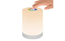 Bedside Lamp&comma; Touch Dimmable LED Smart Night Light&comma; Mood Light Desk Lamp&comma; USB chargeable&comma; Portable&comma; Colour Change 256 RGB for Children&comma; Bedroom&comma; Camping &lpar;Warm White&rpar;