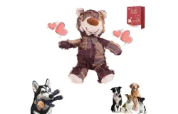 Unbreaka Bear&comma; Unbreakable Bear Dog Toy&comma; 2025 New Indestructible Bear Dog Toy&comma; Squeaky Dog Toys for Aggressive Chewers&comma; Teddy Bear Dog Toy to Keep Them Busy for Large Medium Dog &lpar;Purple&comma; Small&rpar;