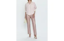 Pistola Cassie Pants In Mellow Rose Vinyl