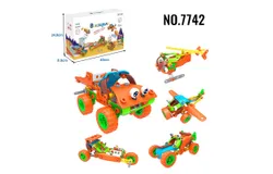 MOONTOY5 in 1 STEM Toys for 4 5 6 7 8&plus; Year Old Boy Girl Valentine Birthday Gift Building Toys -NO&period;7742