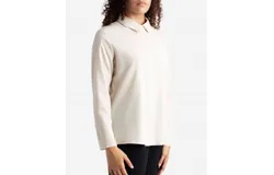 Danskin Button Up Top In Birch