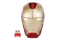 Ergonomic Wireless Mouse&comma; Cool Iron Man Mouse 2&period;4G Portable Mobile Computer Mouse with USB Nano Receiver for Notebook&comma; PC&comma; Laptop&comma; Computer&comma; MacBook&comma; Responds up to 50 ft