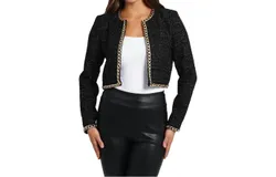 Love Token Lizzie Bolero Blazer In Black