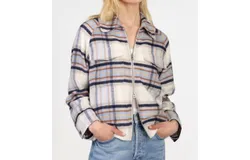 Dylan Ricki Zip Jacket In Navy