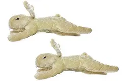 MIGHTYMassive-Nature-RabbitSqueaker-Multiple Layers&period; Made Durable&comma; Strong & Tough&period; Interactive Play Dog Toy &lpar;Tug&comma; Toss & Fetch&rpar;&period; Machine Washable & Floats&period; &lpar;Massive 2 Pack&rpar;