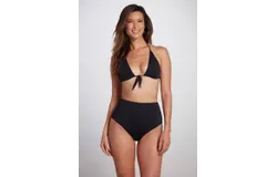 Maya Triangle Bikini Top in Black