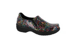 Easy Works Women&apos;s Bind Slip Resistant Work Shoe - Wide Width In Black&sol;bright Multi Dots