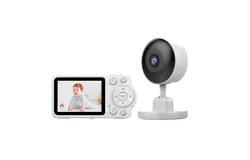 Baby monitor watcher caretaker wireless monitor baby watch baby camera sleep cry monitor support 2x&sol;4x zoom zoom 2&period;4G12600mAh1480P 2&period;8 inch display-C3