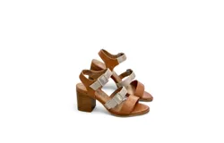 Boutique By Corkys Banter Block Heel Sandal In Cognac