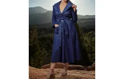Samuel Dong Periwinkle Coat Dress In Periwinkle