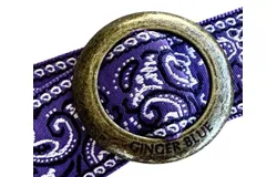 Ginger Blue City Limits Paisley Woven Belt In Purple